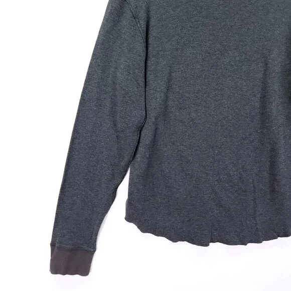 Lululemon Binary Long Sleeve Crew Shirt Men's Size Large Gray Reversible Striped - Picture 7 of 13